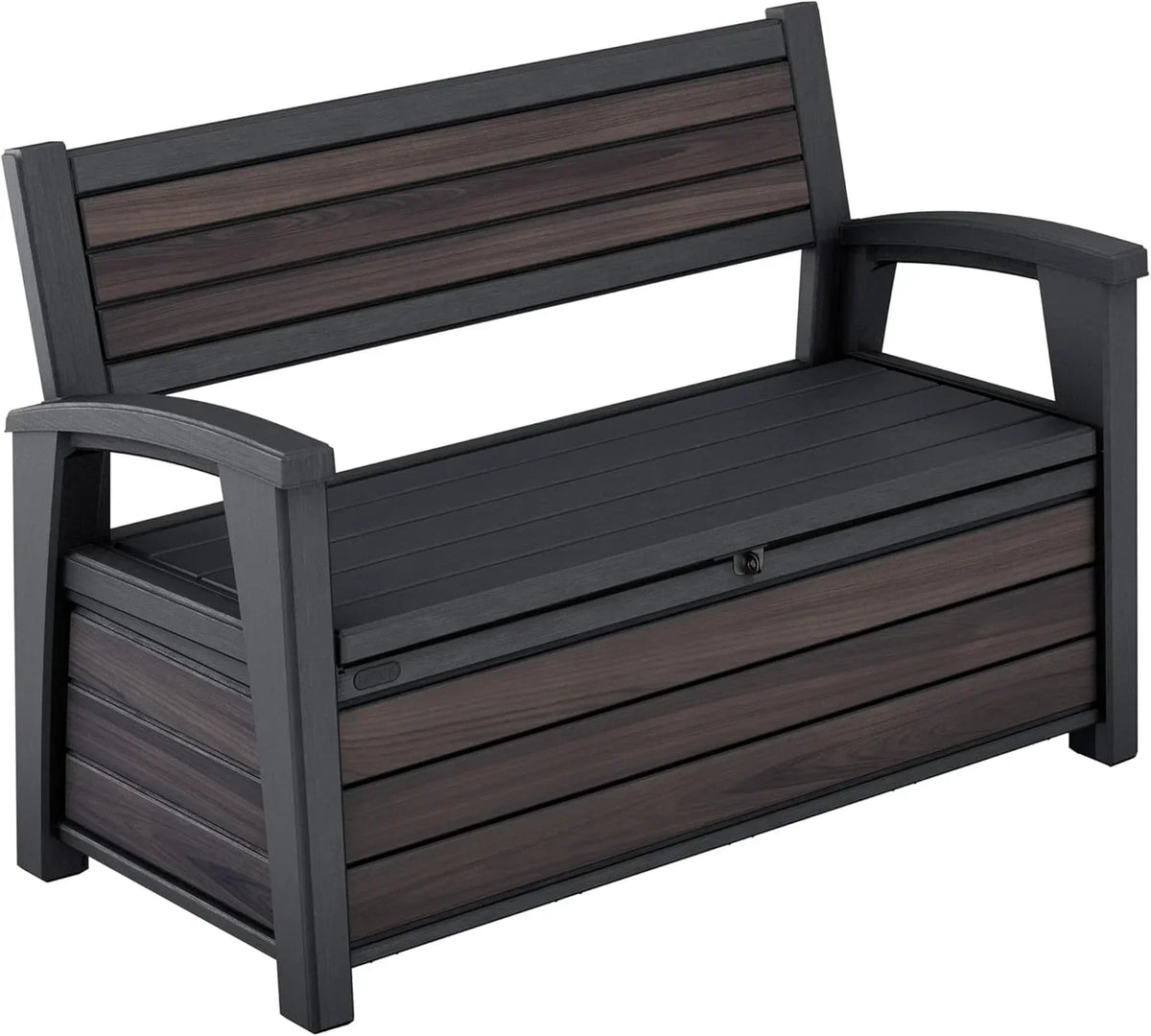 Keter Outdoor Storage Bench, 265 L, Resin, Graphite Grey, 140 x 60 x 84 cm - Eden