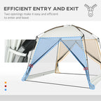 Outsunny Screen Tent, 10' x 10' Screen House Room With UV50+ Protection