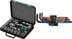 8100 SB 2 Zyklop 3/8 Inch Metric Ratchet Set, 43 Piece - 05003594001