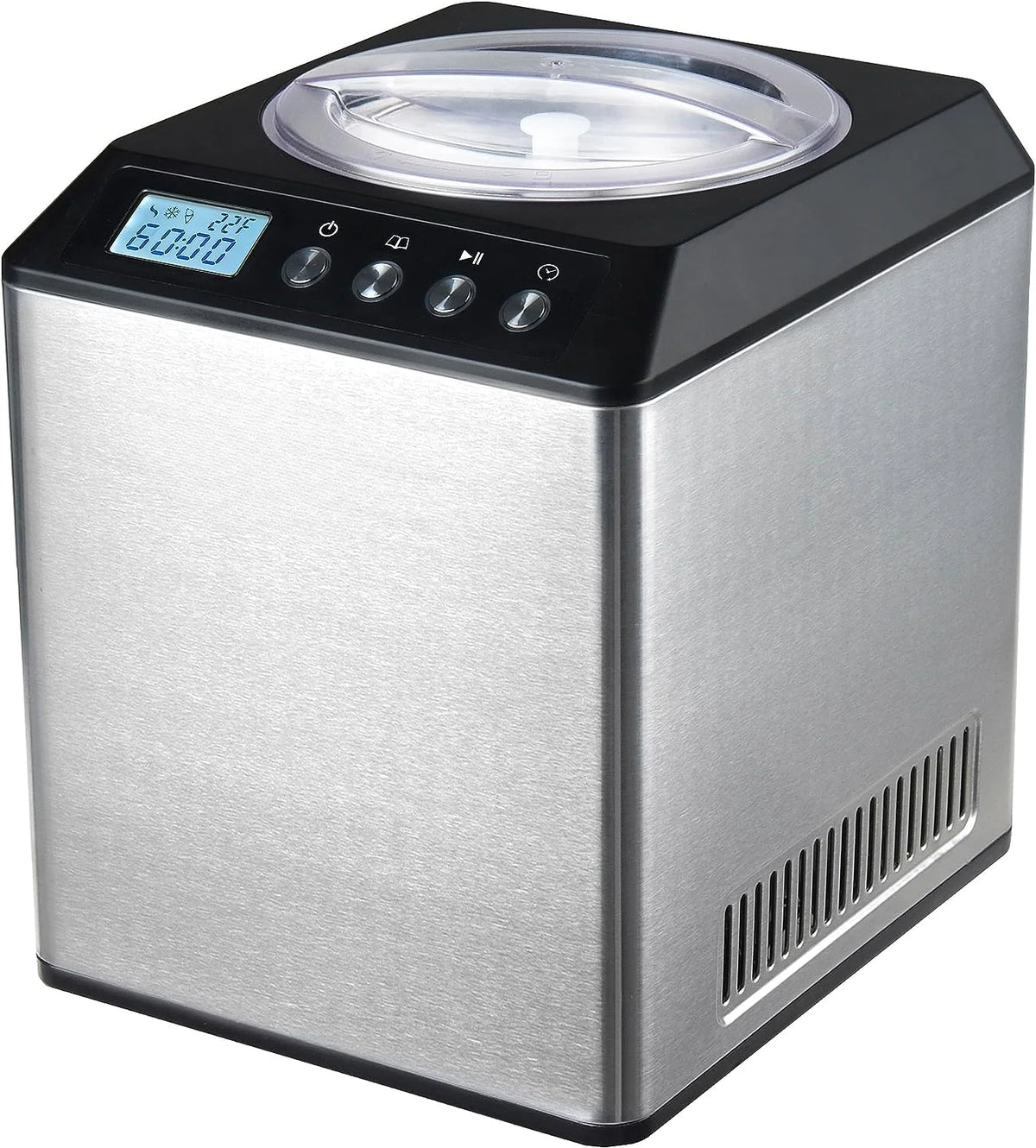 Automatic Ice Cream Maker With Built-In Compressor - 2.1 Quarts