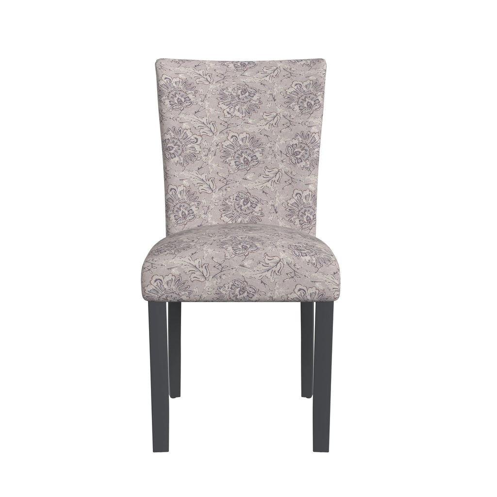 Set Of 2 Upholstered Parsons Dining Chairs, 38 in H x 19 in W x 23.5 in D