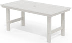 SERWALL 7-Piece HDPE Patio Dining Set, Aruba, 66.9in D x 32.2in W x 29.1in H