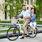 PEXMOR Adult City Commuter Electric Bike 350W Peak 500W 36V 12.5AH 26in Shimano 6-Speed