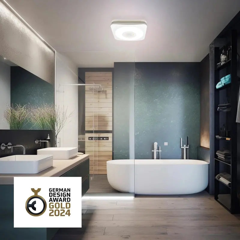 OREiN Bluetooth Bathroom Exhaust Fan With 3CCT LED Light And Speaker, 110/160 CFM
