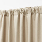 Blackout Single Window Curtain Panel, Back Tab And Rod Pocket, 100% Cotton