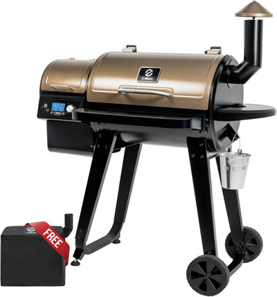 Z GRILLS Wood Pellet Grill & Smoker, Bronze, 459 Sq In, 8-in-1 - ZPG-450A2