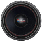 American Bass 18 Inch Subwoofer, 2000W RMS, Dual 1 Ohm Voice Coil, Black, Kevlar Cone