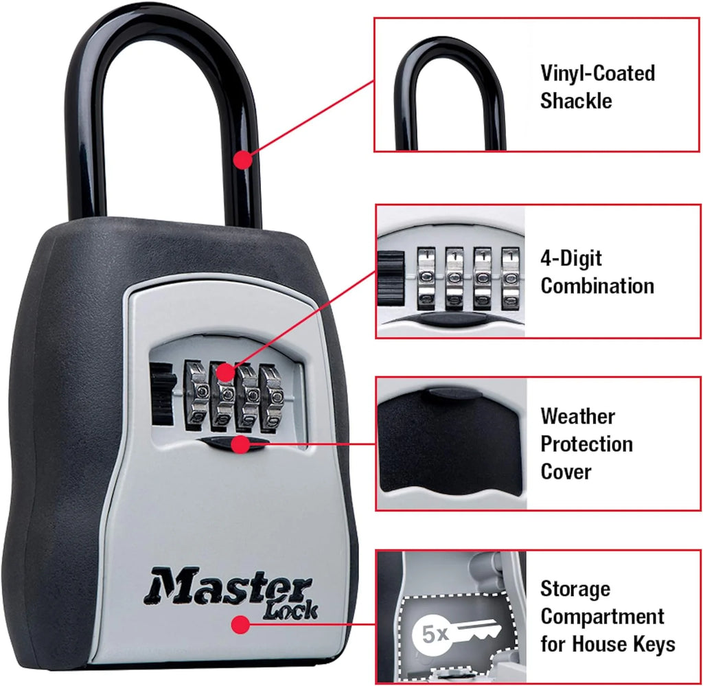 Master Lock Key Lock Box Bundle With SentrySafe Fireproof Waterproof Safe, 1.23 Cubic Feet