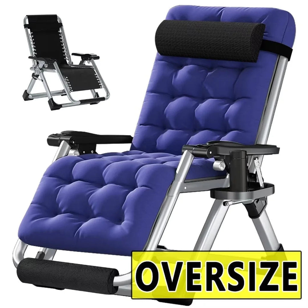 NAIZEA Zero Gravity Lawn Recliner Chairs, 2 Pack, Black