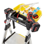Gorilla Ladders Aluminum Dual Platform Heavy-Duty Ladder With Project Bucket, 5.5 ft, 300 lb Capacity - Multicolor