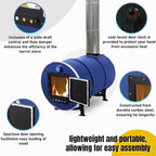 Sonret Barrel Wood Stove Kit for 30-55 Gallon Drums - Kit C