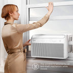 Midea U-Shaped Inverter Window Air Conditioner, 12,000 BTU, White - MAW12V1QWT-cr Renewed