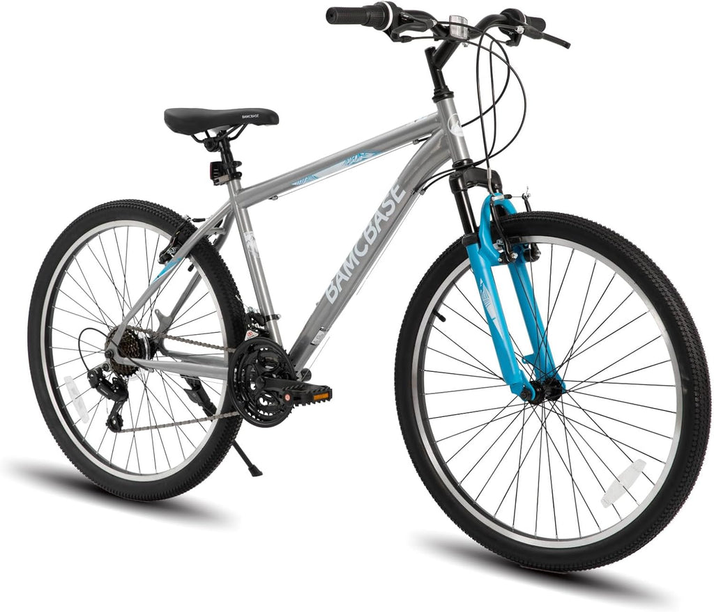 Hiland Adult Mountain Bike, 26/27.5 inch, 21-Speed, Carbon Steel Frame