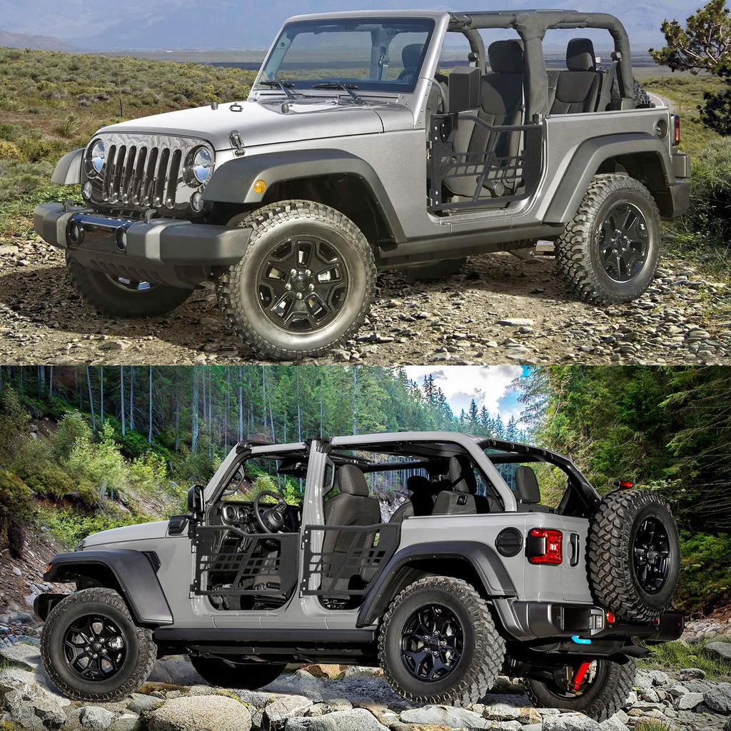 Off-Road Safari Tubular Half Doors Compatible With 2018-2023 Wrangler JL 4 Door - Set Of 4
