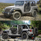 Off-Road Safari Tubular Half Doors Compatible With 2018-2023 Wrangler JL 4 Door - Set Of 4