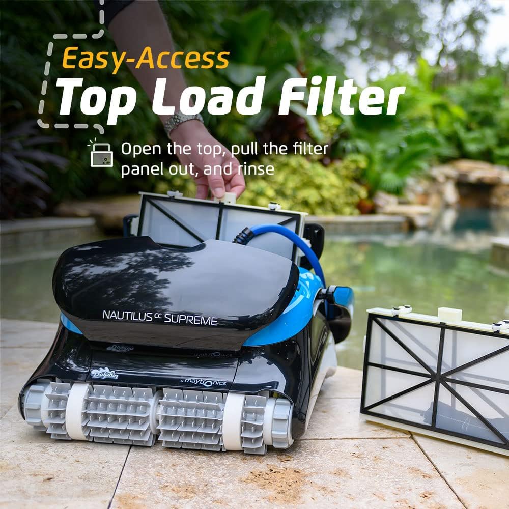 Dolphin Nautilus CC Plus Wi-Fi Robotic Pool Vacuum Cleaner For In-Ground Pools Up To 50 FT - Nautilus CC Plus Wi-Fi