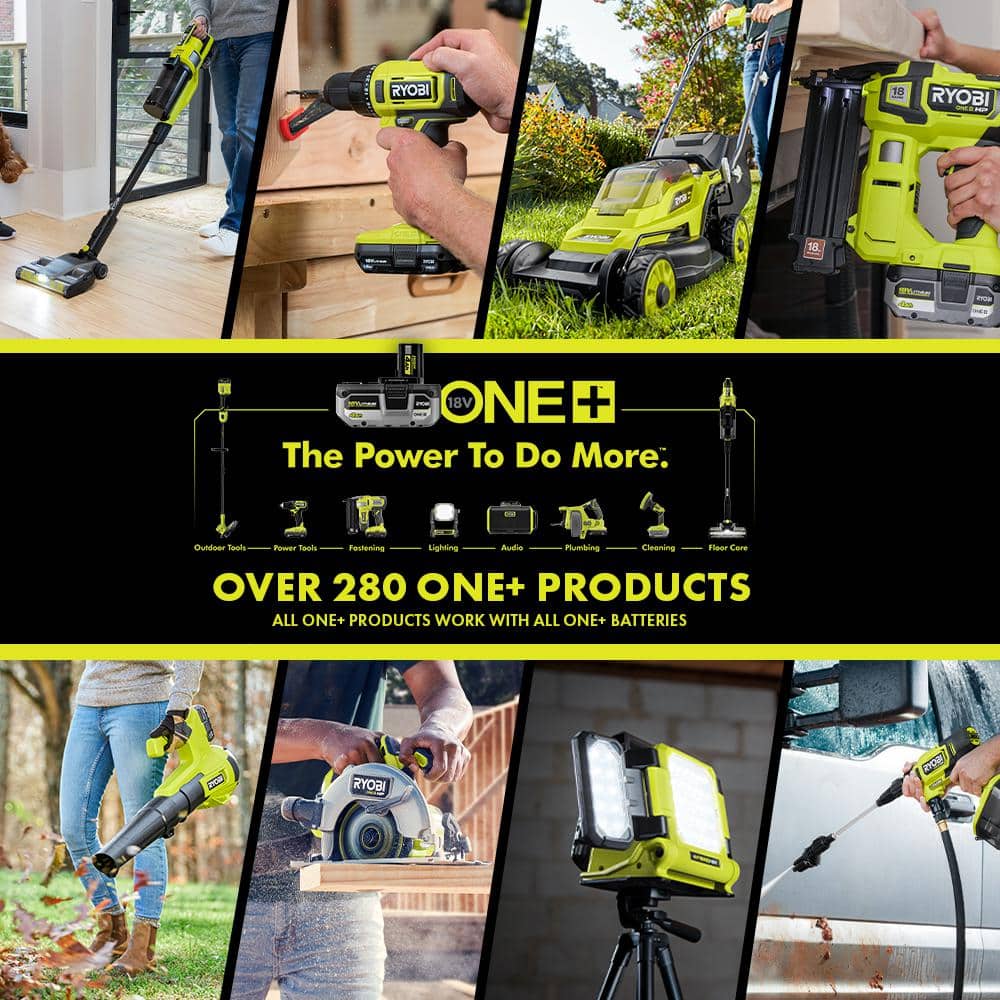 RYOBI ONE+ 18V Cordless 6 Gal Wet/Dry Vacuum Kit With 4.0 Ah Battery And Charger - P770KN