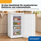 Exquisit Freezer, 91 L, 4 Drawers - GS581-040C