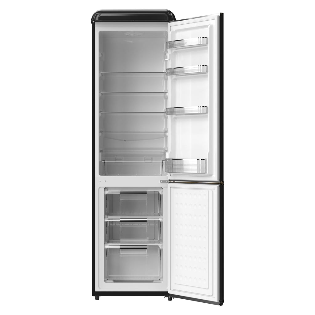 Frigidaire Bottom Mount Retro Refrigerator, 9.0 Cu. Ft., Black