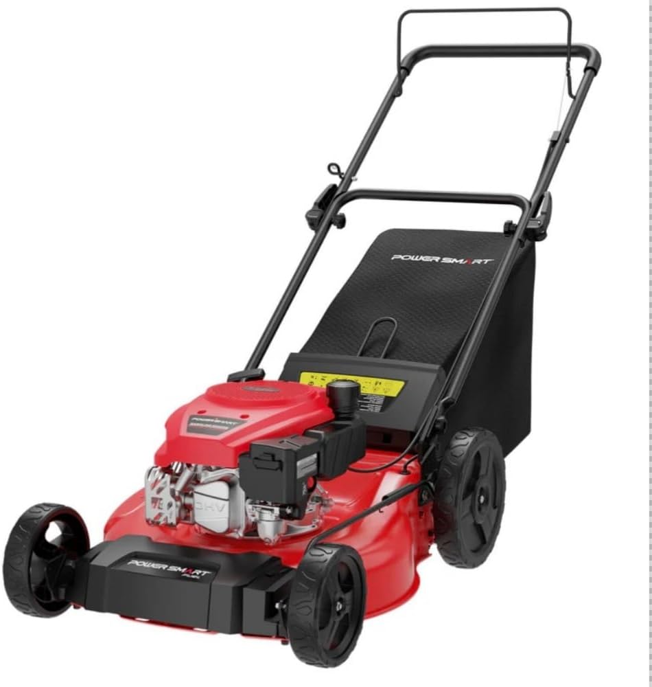 PowerSmart 21 in 2-in-1 Push Lawn Mower With 144cc Engine - 6-Position Height Adjustment