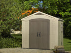 Keter Resin Outdoor Storage Shed, 8 x 11 Foot, 550 Cu. Ft., Taupe
