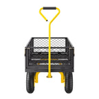 KFFKFF Steel Garden Utility Cart 900 Lbs, 38 x 22 in, 10 in Wheels, Green - V900G