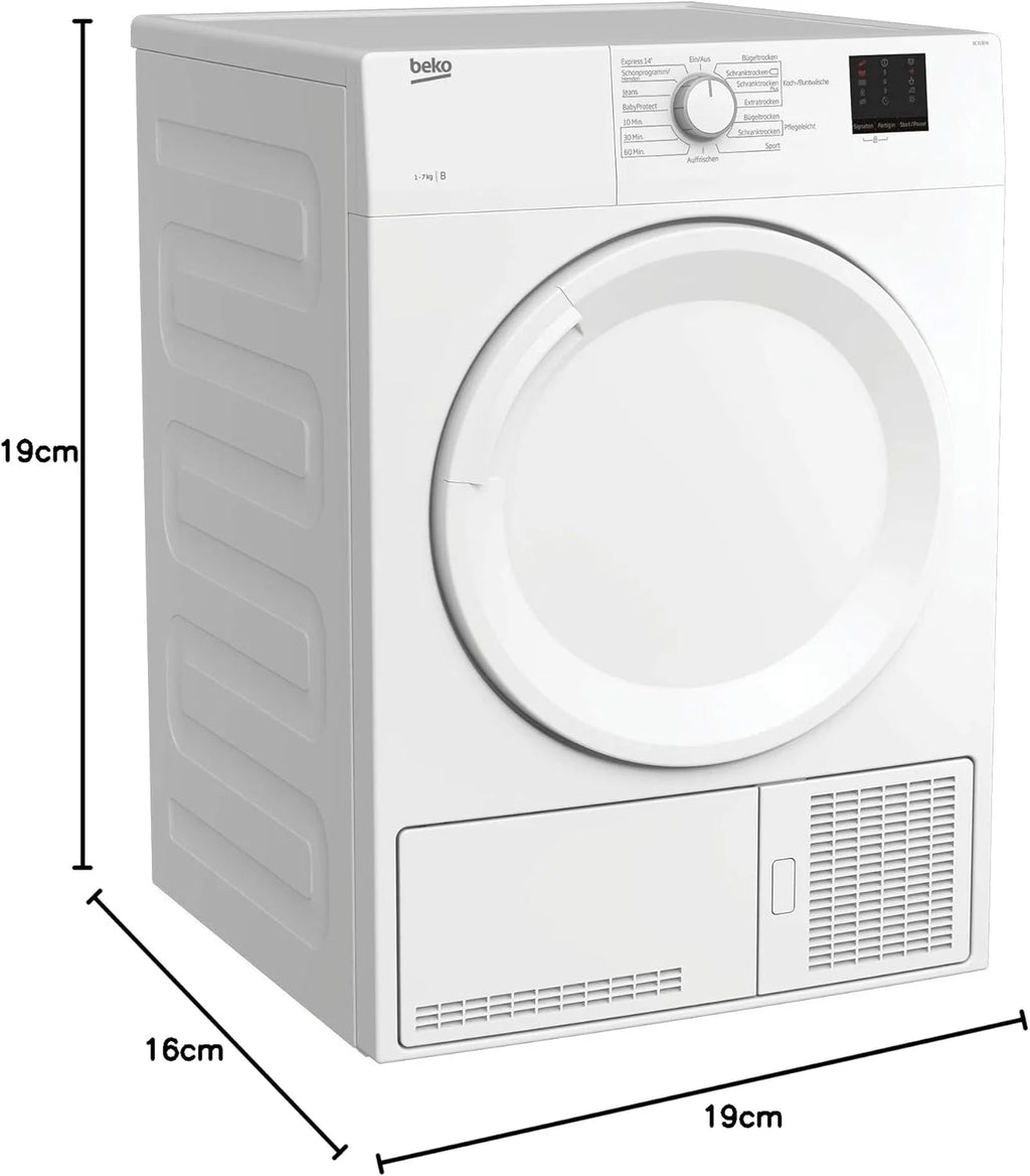 Beko DC 7130 N b100 Kondenstrockner, 7 kg, 15 Programme, Express