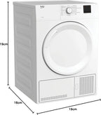 Beko DC 7130 N b100 Kondenstrockner, 7 kg, 15 Programme, Express