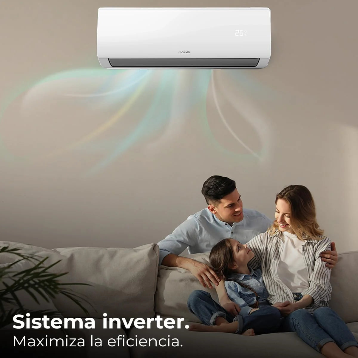 Cecotec Split Air Conditioner 9000 BTU, DC Motor, Heat Pump - AirClima 9000 Smartfresh