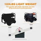 GENMAX Tri-Fuel Open Frame Inverter Generator, 10500 Peak Watt, 50A, ATS - GM10500XiT