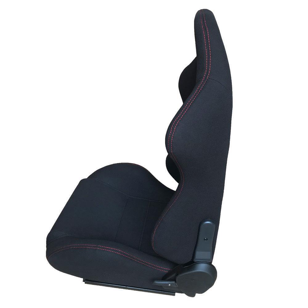 ZGBY Reclinable Sports Bucket Racing Seats With Sliders - Left And Right, 2 Pcs