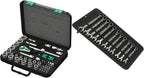 8100 SB 2 Zyklop 3/8 Inch Metric Ratchet Set, 43 Piece - 05003594001