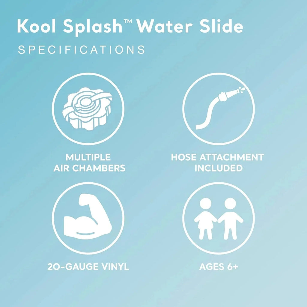 Intex Kool Splash Inflatable Water Slide With Built-In Sprayers, 131 x 81 x 46 inches