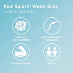 Intex Kool Splash Inflatable Water Slide With Built-In Sprayers, 131 x 81 x 46 inches