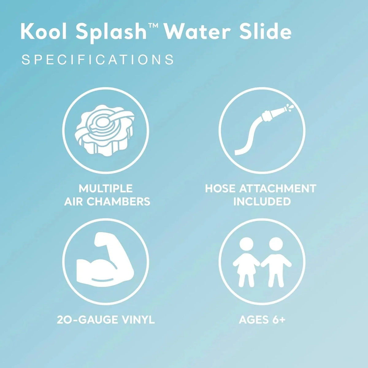 Intex Kool Splash Inflatable Water Slide With Built-In Sprayers, 131 x 81 x 46 inches
