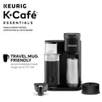 Keurig K-Cafe Essentials Single Serve K-Cup Pod Coffee Maker With Milk Frother, Black