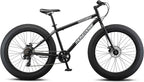Mongoose Malus Adult Fat Tire Mountain Bike, 26-Inch Wheels, 4-Inch Tires, 7-Speed - R5714C