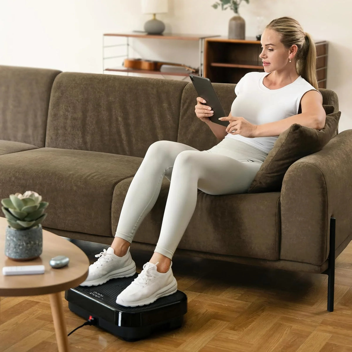 TheNeat Vibration Plate Exercise Machine, 330 Lbs Capacity, Black - NeatShake