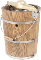 6 qt Hand Crank Ice Cream Maker With Classic Wooden Tub