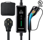 Famistar Portable Level 2 And Level 1 EV Charger, 16Amp 110-240V J1772 With 25ft Cord - UPC-B1-16AC