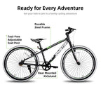 Kids' Single-Speed Mountain Bike, 20-Inch/24-Inch - White Wall Knobby Tires