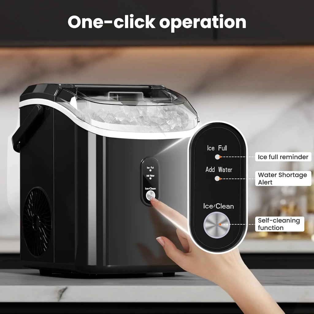 Auseo Countertop Nugget Ice Maker, 35 Lbs Each Day