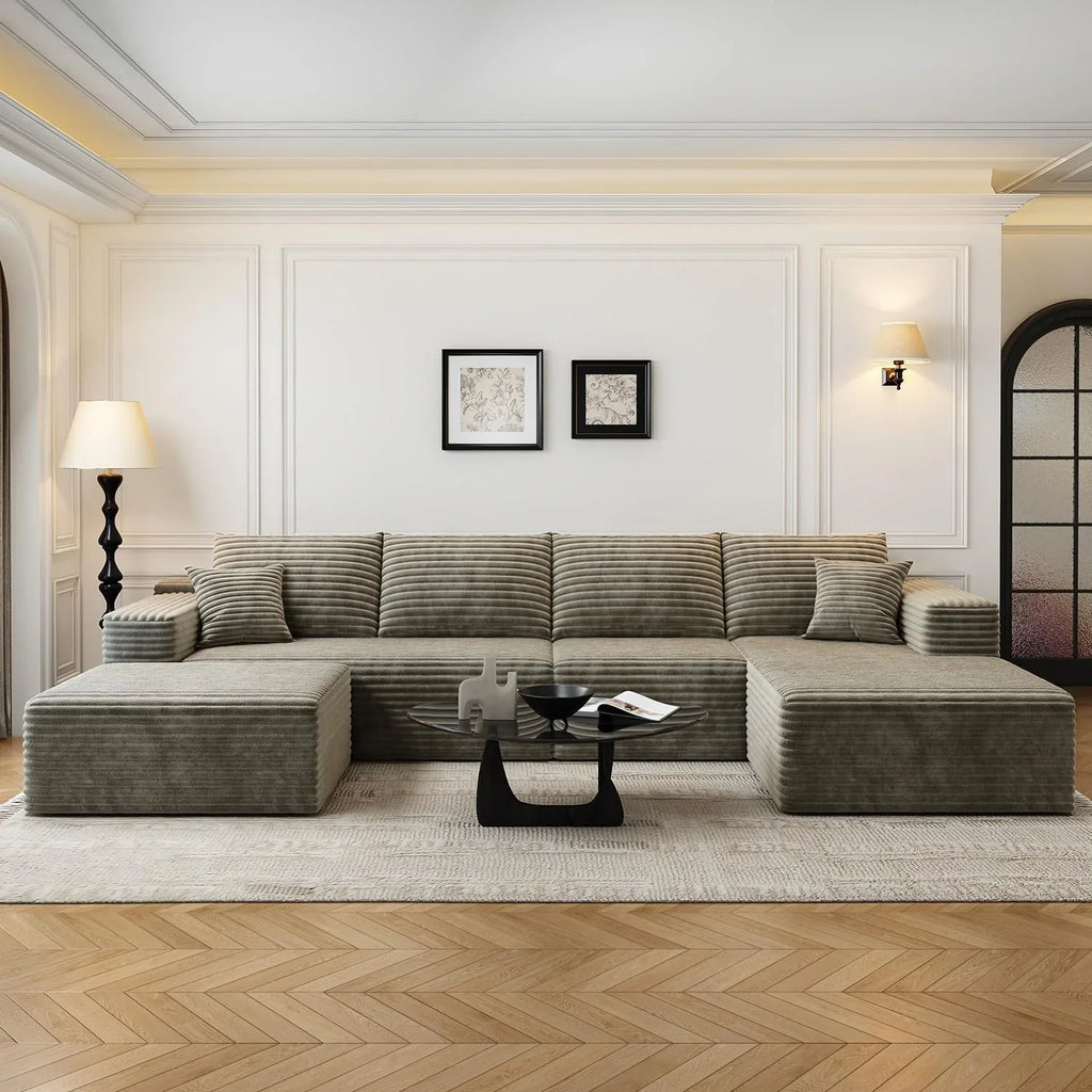 Settab Modular Sectional Sofa, 2 Seater Left-Facing Chaise, Black, 68.9 inch D x 107.5 inch W x 36.3 inch H