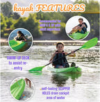 Generic Wave 6' Youth Kayak With Paddle - 6' Youth Wave Kayak
