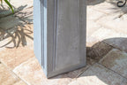 Pedestal Outdoor Concrete Bird Bath, Gray Finish, 16 Inch Diameter