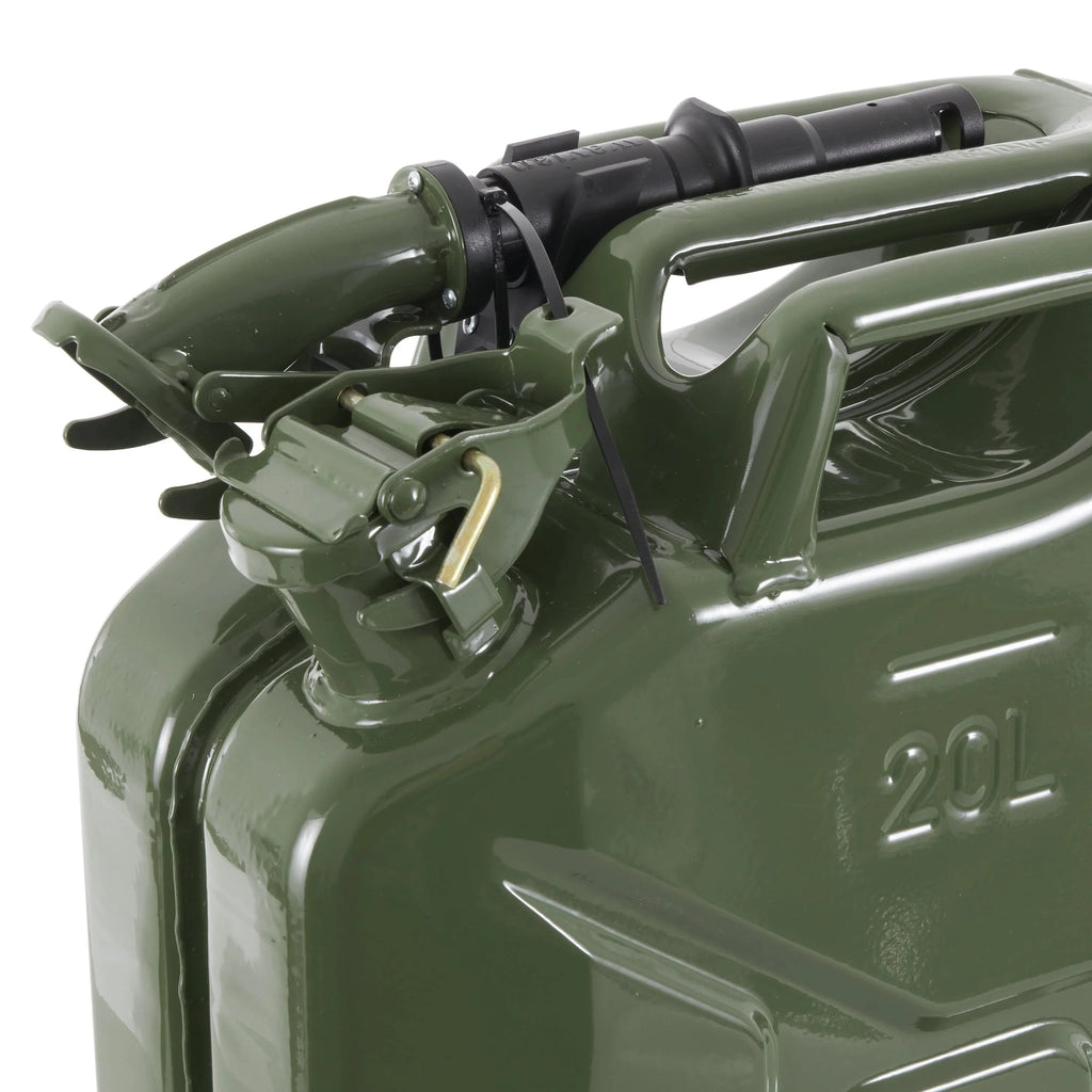 Wavian Jerry Can With Spout 5.3 Gallon 20 Liter Green - 3008-WAV-OB