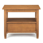 Solid Wood Narrow Side Table, 14 in Wide, 24 in D x 14 in W x 20 in H