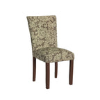 Set Of 2 Upholstered Parsons Dining Chairs, 38 in H x 19 in W x 23.5 in D