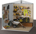 Aoxun Outdoor Storage Shed 6.2x4 FT, Brown