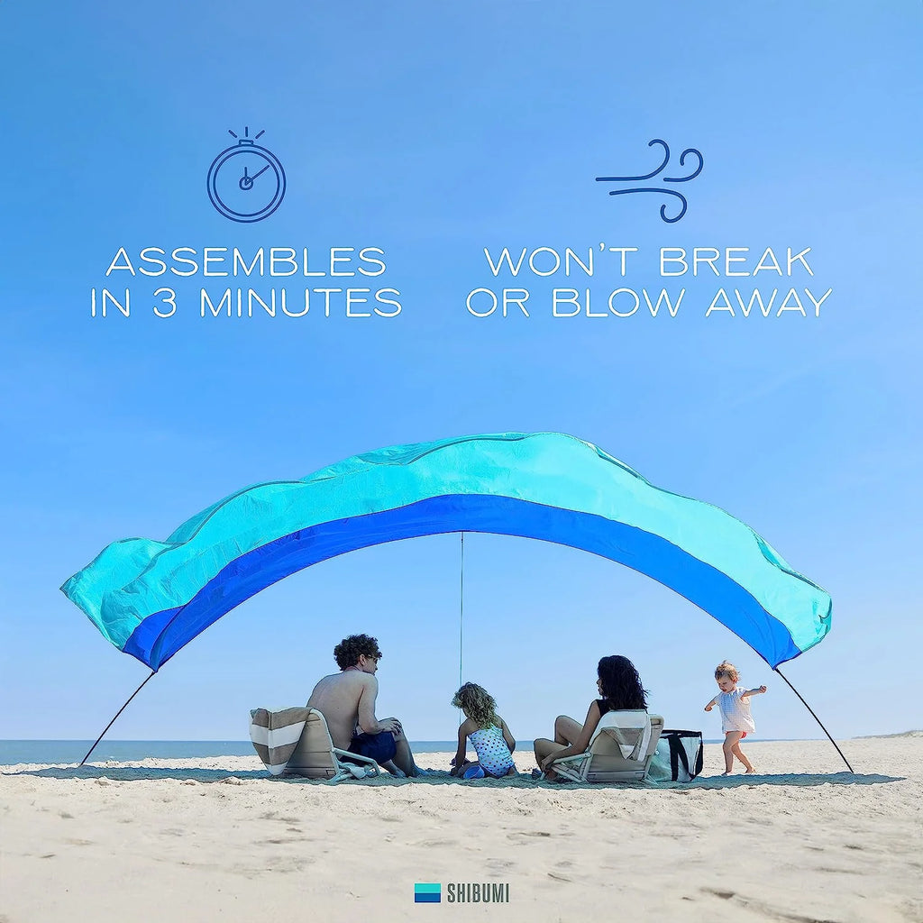 Shibumi Shade Beach Awning, 150 sq ft, UPF 50+, 4 lb